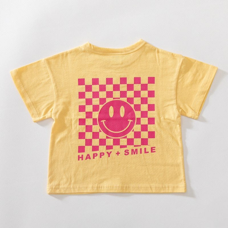 Checkered Smiley Tee