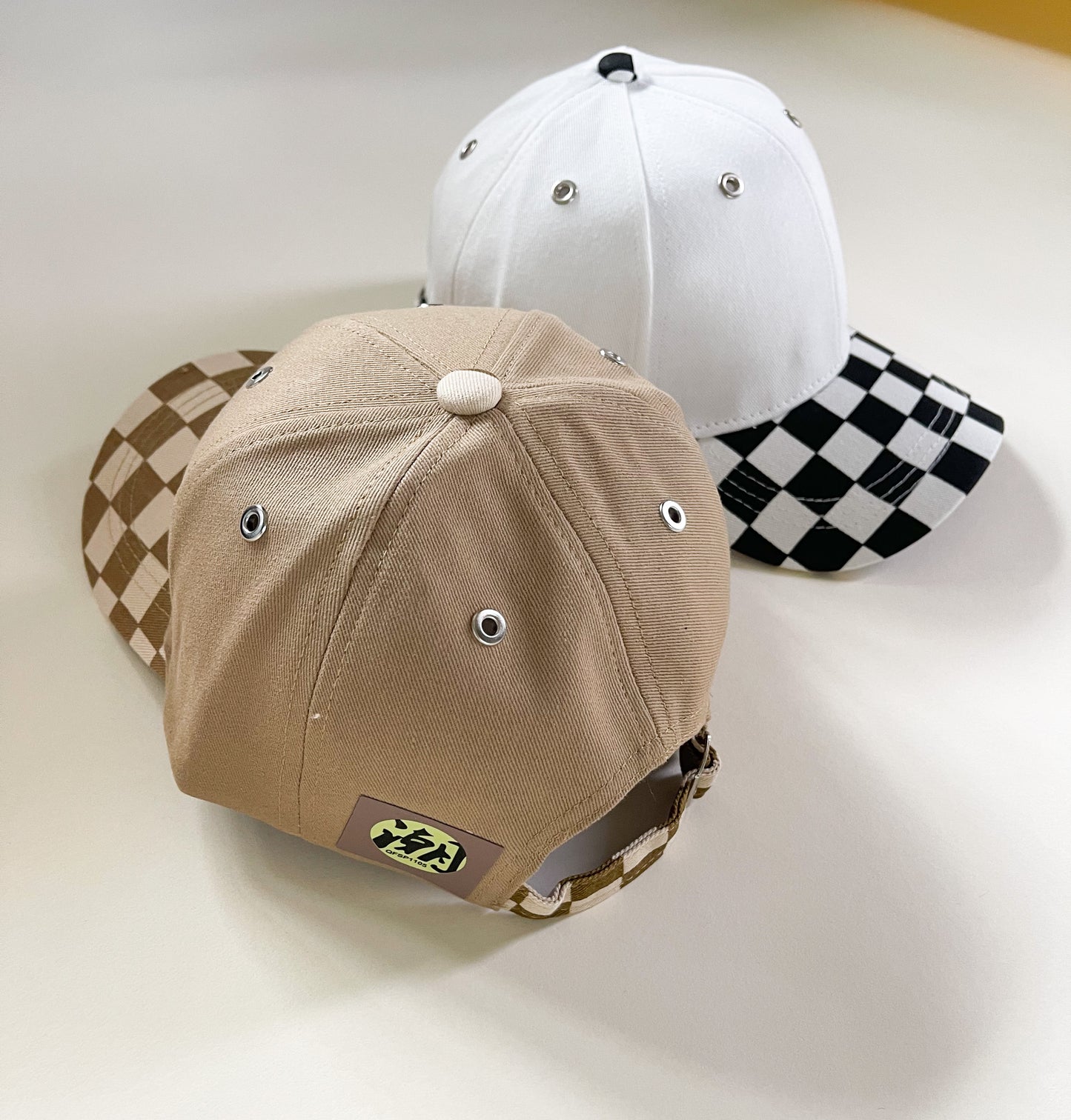 Checkered hats