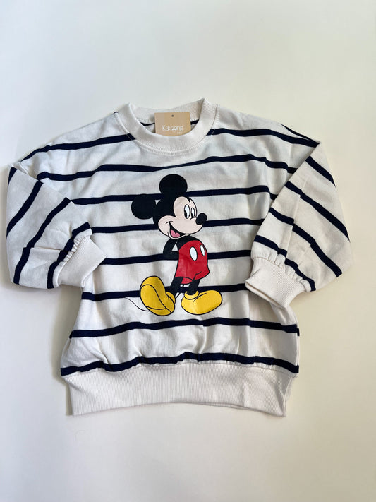 Striped Mickey Sweatshirt