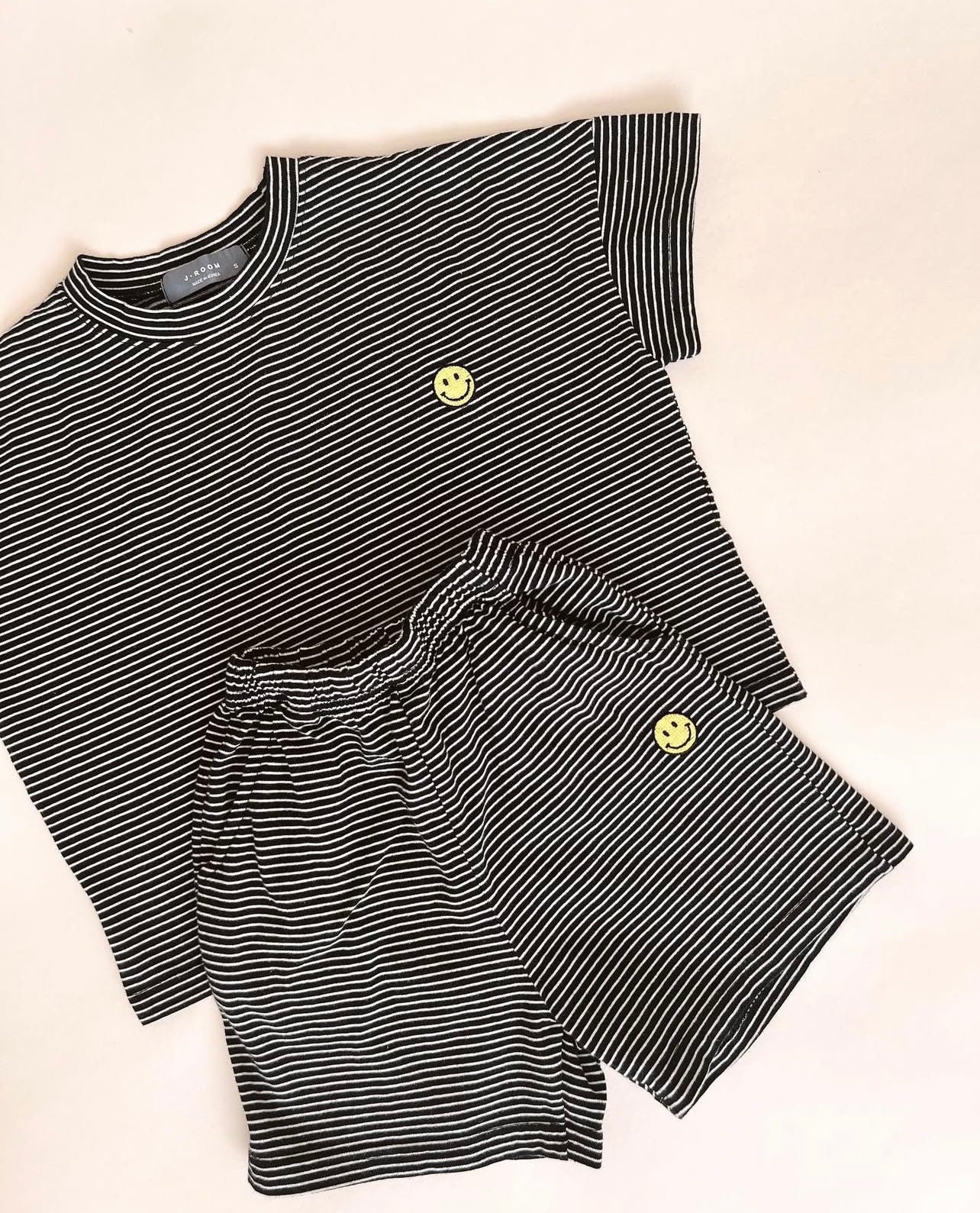 Smiley Striped Set